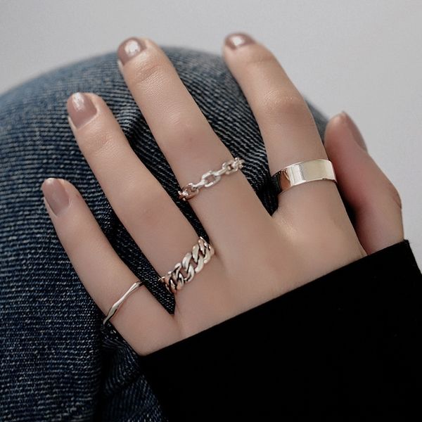3ur chain band rings smooth 925 sterling women's simple design fashion cold wind plain opening personality silver silver ring trend
3ur chain band rings smooth 925 sterling women's simple design fashion cold wind plain opening personality silver silver ring trend