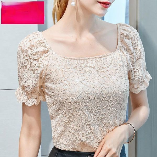 women's t-shirt plus size lace women 2021 casual short sleeve hollow office ladies tees female slim fit blusas femininas y677, White
women's t-shirt plus size lace women 2021 casual short sleeve hollow office ladies tees female slim fit blusas femininas y677, White