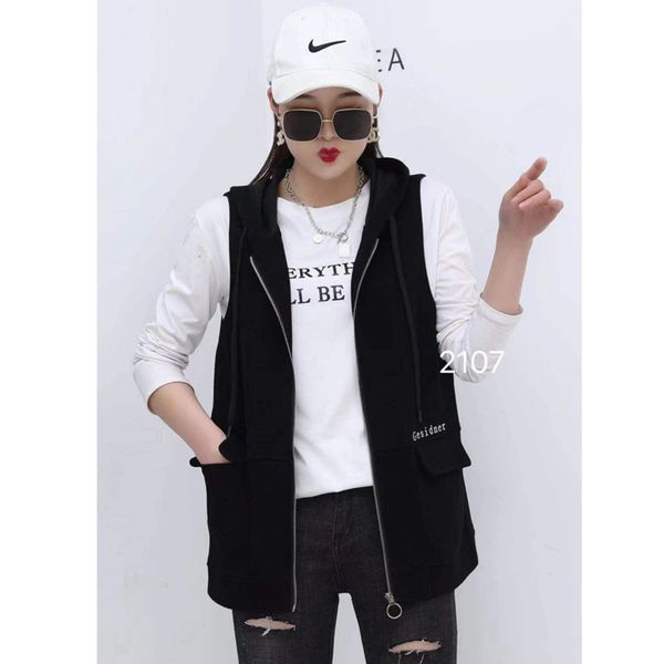 thickened sweater fashion loose leisure medium long hooded vest physical women's wear market, White
thickened sweater fashion loose leisure medium long hooded vest physical women's wear market, White
