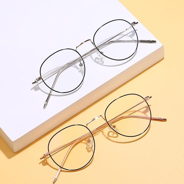 sunglasses blue light blocking glasses cute anti eye strain fashion metal frame for reading play computer d88, White;black
sunglasses blue light blocking glasses cute anti eye strain fashion metal frame for reading play computer d88, White;black