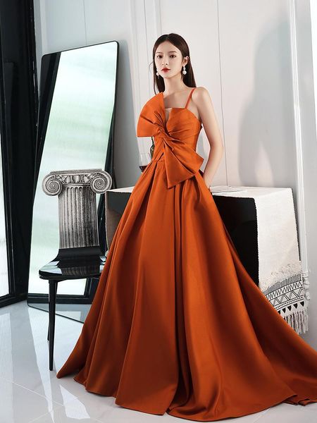 party dresses bow strapless host evening gowns women light luxury spaghetti strap long banquet dress classic back bandage slim celebrity gow, White;black
party dresses bow strapless host evening gowns women light luxury spaghetti strap long banquet dress classic back bandage slim celebrity gow, White;black