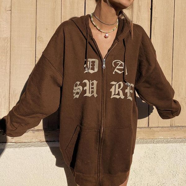 women's hoodies & sweatshirts y2k retro zipper casual embroidered letter hoodie korean solid color long sleeve super dalian oversized, Black
women's hoodies & sweatshirts y2k retro zipper casual embroidered letter hoodie korean solid color long sleeve super dalian oversized, Black