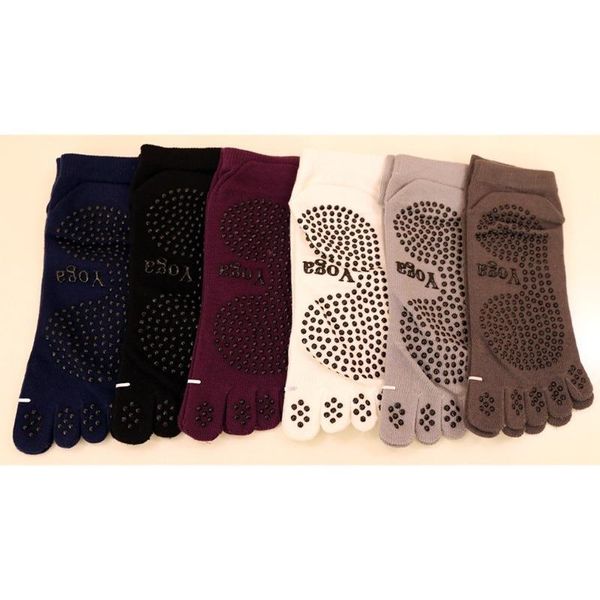 sports socks men's non-slip cotton toe yoga, Black
sports socks men's non-slip cotton toe yoga, Black