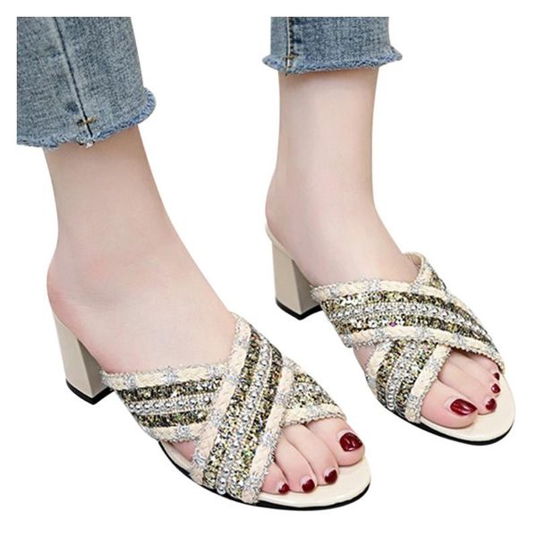 sagace ladies sandals vacation summer square high-heeled sleeves penetrating air thick with fish mouth female slippers, Black
sagace ladies sandals vacation summer square high-heeled sleeves penetrating air thick with fish mouth female slippers, Black