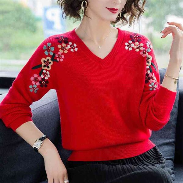 spring and autumn v-neck outer wear sweater loose women's spring knitted bottoming shirt 210427, White;black
spring and autumn v-neck outer wear sweater loose women's spring knitted bottoming shirt 210427, White;black