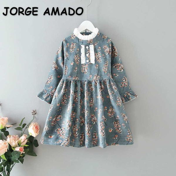wholesale spring girls dresses retro style floral long ruffles sleeves princess kids clothes e528 210610, Red;yellow
wholesale spring girls dresses retro style floral long ruffles sleeves princess kids clothes e528 210610, Red;yellow