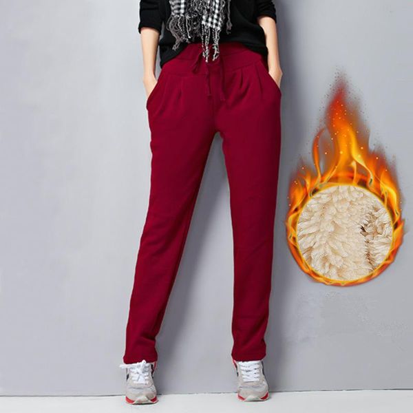 women's pants & capris plus velvet casual women clothes autumn winter high waist pantalon femme loose streetwear trousers woman q2835, Black;white
women's pants & capris plus velvet casual women clothes autumn winter high waist pantalon femme loose streetwear trousers woman q2835, Black;white