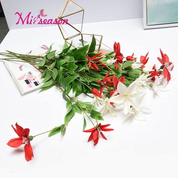 5pcs vitality artificial plant leaves bonsai vine/rattan with flowers silk green wicker diy flower arranging accessories decorative & wreath
5pcs vitality artificial plant leaves bonsai vine/rattan with flowers silk green wicker diy flower arranging accessories decorative & wreath