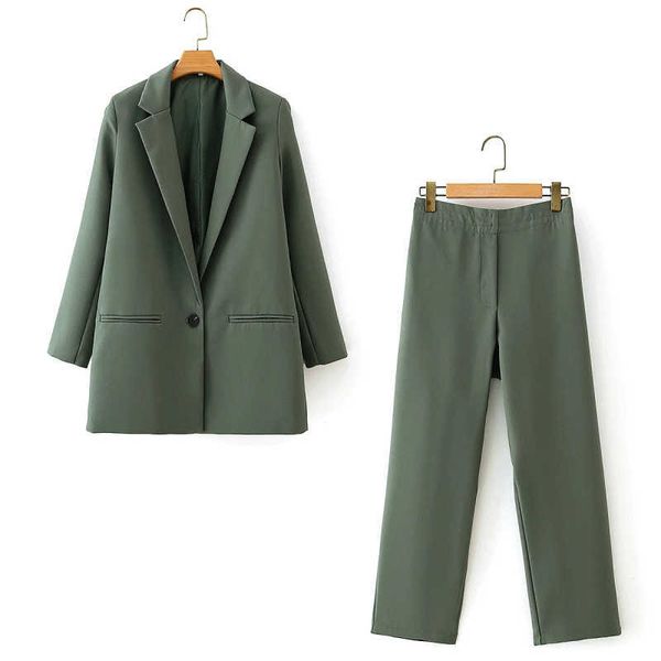 vintage women elegant green suits fashion ladies two piece set blazer casual female slim long suit girls chic 210527, White
vintage women elegant green suits fashion ladies two piece set blazer casual female slim long suit girls chic 210527, White