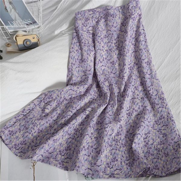 korean 2021 elegant female elastic waist skirts casual floral print summer chiffon skirt women high midi a-line, Black
korean 2021 elegant female elastic waist skirts casual floral print summer chiffon skirt women high midi a-line, Black