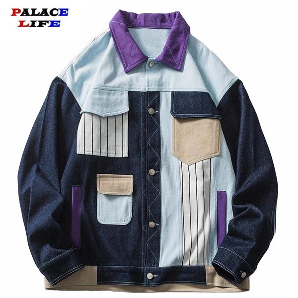men's jackets stripe jacket men color block patchwork embroidery multi-pocket 2021 couple autumn streetwear harajuku cotton outwear, Black;brown
men's jackets stripe jacket men color block patchwork embroidery multi-pocket 2021 couple autumn streetwear harajuku cotton outwear, Black;brown