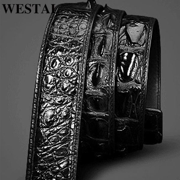 belts westal alligator genuine leather for men black buckle jeans belt casual business cowboy waistband, Black;brown
belts westal alligator genuine leather for men black buckle jeans belt casual business cowboy waistband, Black;brown