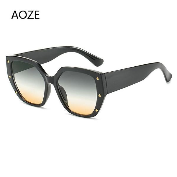 retro square sunglasses female brand designer polygonal oversized steampunk glasses uv400, White;black
retro square sunglasses female brand designer polygonal oversized steampunk glasses uv400, White;black