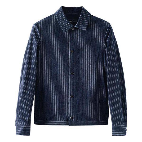 men's jackets korean 2021 personality tide brand short jacket spring autumn retro striped male lapel casual outerwear, Black;brown
men's jackets korean 2021 personality tide brand short jacket spring autumn retro striped male lapel casual outerwear, Black;brown
