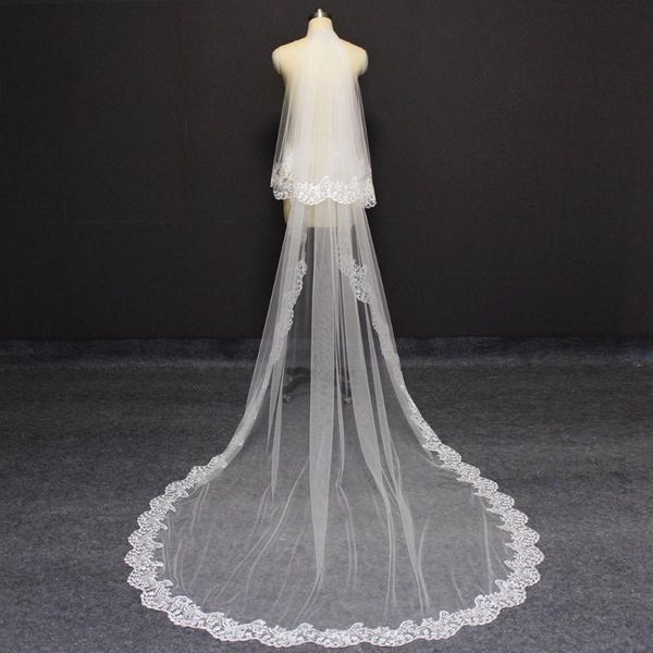 bridal veils elegant 2 layers wedding veil with comb 3 meters 2t white ivory long lace blusher bride headwear, Black
bridal veils elegant 2 layers wedding veil with comb 3 meters 2t white ivory long lace blusher bride headwear, Black