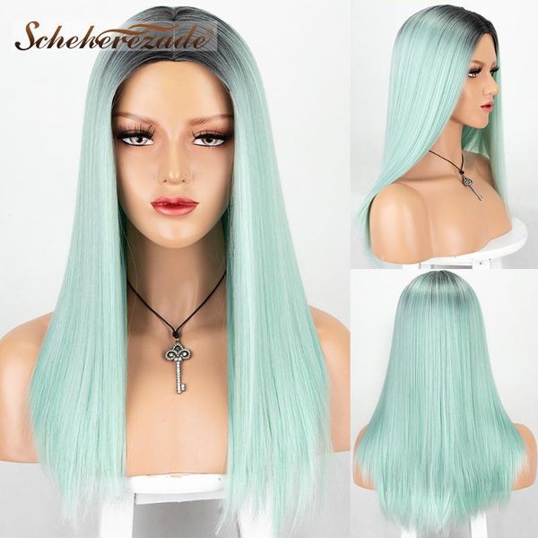 scheherezade long straight synthetic wigs for women ombre light green cosplay none lace wig with dark roots1, Black
scheherezade long straight synthetic wigs for women ombre light green cosplay none lace wig with dark roots1, Black