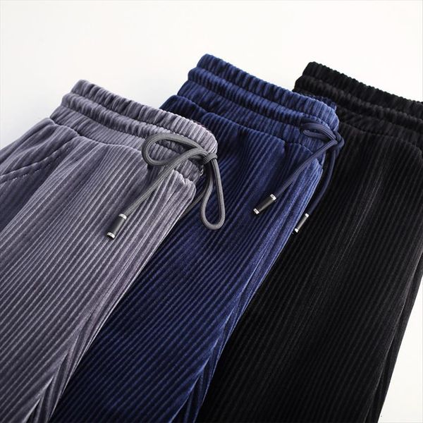 elegant black lace up women pant elastic waist streetwear autumn winter casual full length trousers corduroy pantalones, Black;white
elegant black lace up women pant elastic waist streetwear autumn winter casual full length trousers corduroy pantalones, Black;white