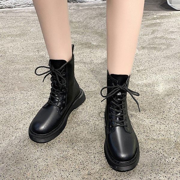 boots female british 2021 winter genuine leather women's thick-soled motorcycle short platform ankle shoe, Black
boots female british 2021 winter genuine leather women's thick-soled motorcycle short platform ankle shoe, Black