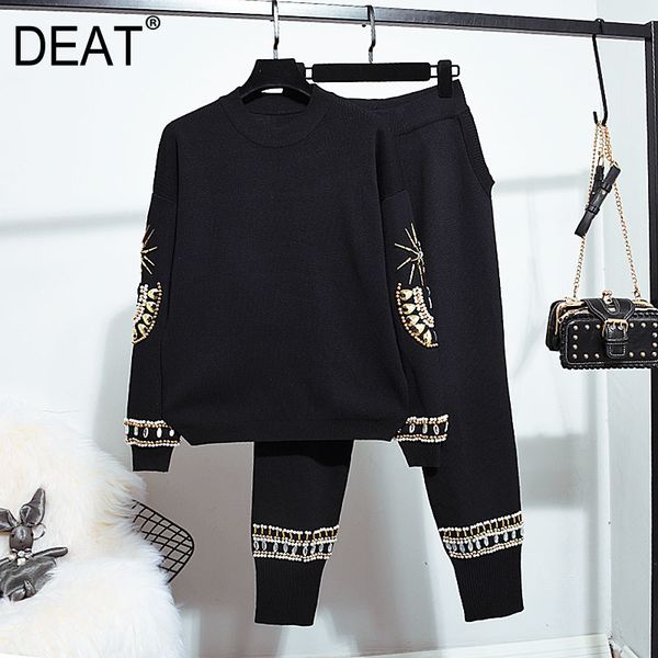 women personalized beaded knitting big size long pants arrivals two piece set fashion spring autumn 11d427 210525, White
women personalized beaded knitting big size long pants arrivals two piece set fashion spring autumn 11d427 210525, White