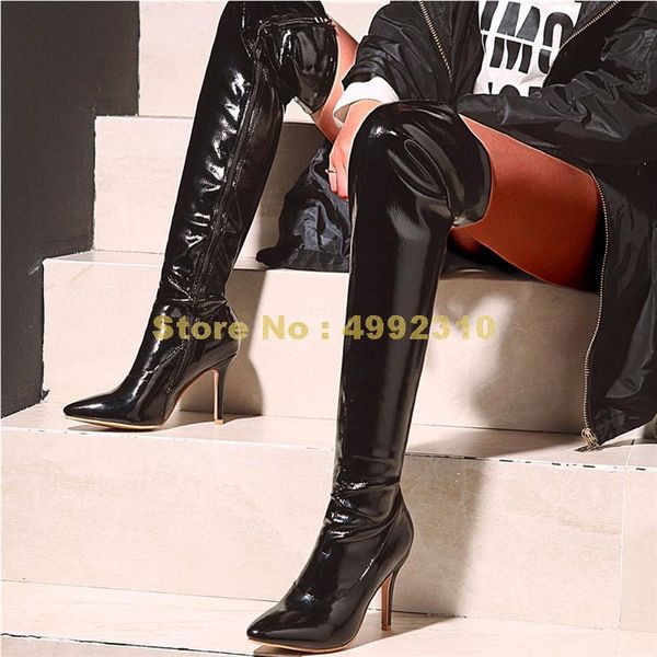 boots big size 48 in stock sale thin high heels winter shoes women over the knee party, Black
boots big size 48 in stock sale thin high heels winter shoes women over the knee party, Black