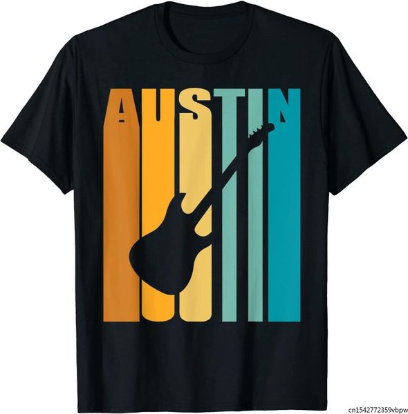 men's t-shirts austin music shirt retro 70s vintage silhouette image guitar t-shirt, White;black
men's t-shirts austin music shirt retro 70s vintage silhouette image guitar t-shirt, White;black