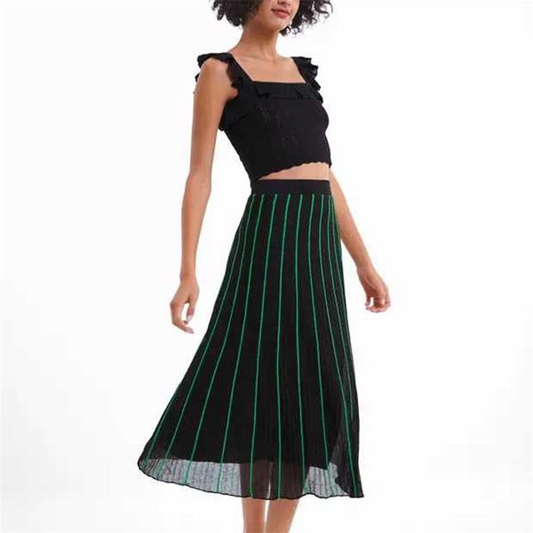 summer women's camisole casual solid color ruffled decorative knitted 210430, White 
summer women's camisole casual solid color ruffled decorative knitted 210430, White