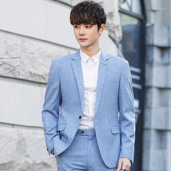 men's suits & blazers 2021 autumn casual korean fashion trend slim handsome trendy business suit jacket, White;black
men's suits & blazers 2021 autumn casual korean fashion trend slim handsome trendy business suit jacket, White;black