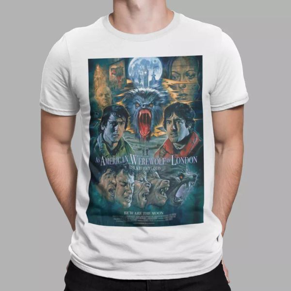 American Werewolf in London T-Shirt Movie Retro 80s Horror New Gift UK Film, White;black
American Werewolf in London T-Shirt Movie Retro 80s Horror New Gift UK Film, White;black