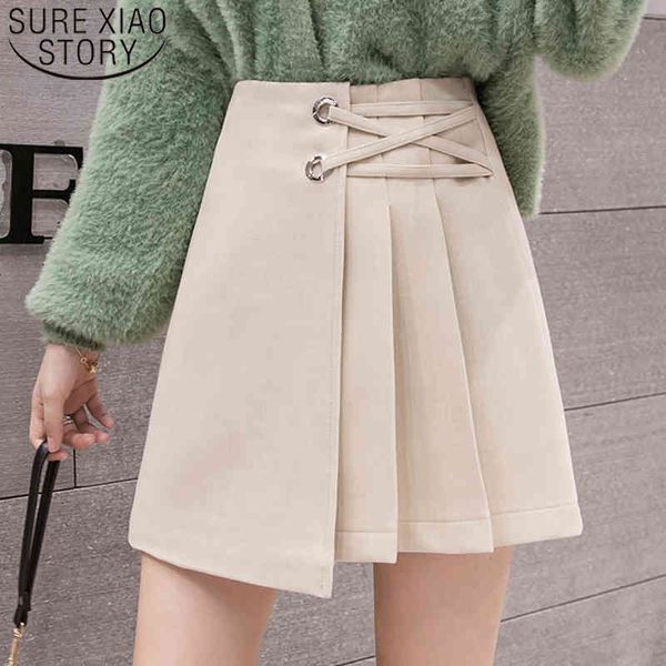 high waist casual skirt for women faldas mujer moda solid a-line lace-up mini skirts women's elegant black 7872 50 210508
high waist casual skirt for women faldas mujer moda solid a-line lace-up mini skirts women's elegant black 7872 50 210508