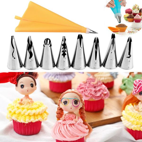 baking & pastry tools 10 pcs/set stainless steel rose cream bakeware cupcake cake decorating nozzles and coupler icing piping tips sets
baking & pastry tools 10 pcs/set stainless steel rose cream bakeware cupcake cake decorating nozzles and coupler icing piping tips sets