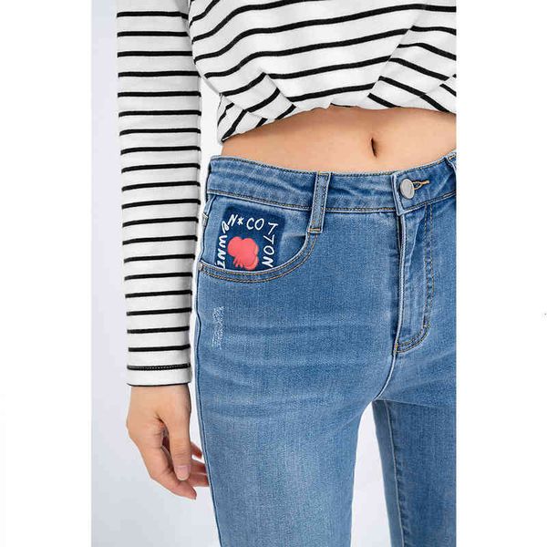 jeans spring arrival small leg pencil pants thin printed slim hole women's jeans ck2a, Blue
jeans spring arrival small leg pencil pants thin printed slim hole women's jeans ck2a, Blue