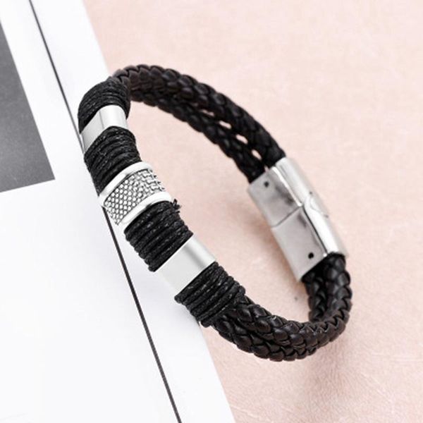 charm bracelets leather braided metal bracelet men's and women's fashion accessories party jewelry, Golden;silver
charm bracelets leather braided metal bracelet men's and women's fashion accessories party jewelry, Golden;silver