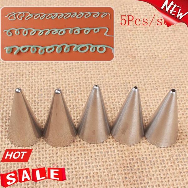 baking & pastry tools 5pcs stainless steel icing piping nozzles set writing cake decorating cream tips for kitchen
baking & pastry tools 5pcs stainless steel icing piping nozzles set writing cake decorating cream tips for kitchen