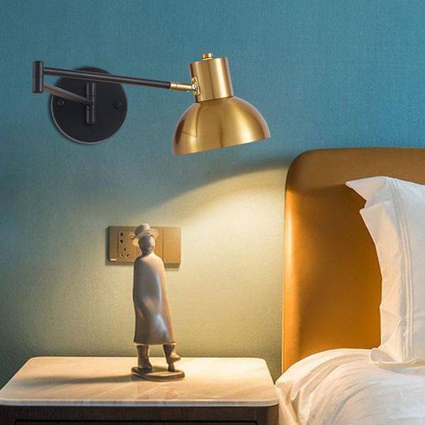 wall lamp modern rotating swing long arm led lighting wall-mounted household bedroom bedside sconce
wall lamp modern rotating swing long arm led lighting wall-mounted household bedroom bedside sconce