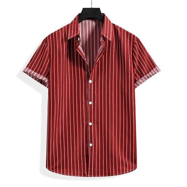 men's casual shirts st26 fashion striped men clothes beach short sleeve shirt summer 2021 cotton linen oversize chemise homme, White;black
men's casual shirts st26 fashion striped men clothes beach short sleeve shirt summer 2021 cotton linen oversize chemise homme, White;black