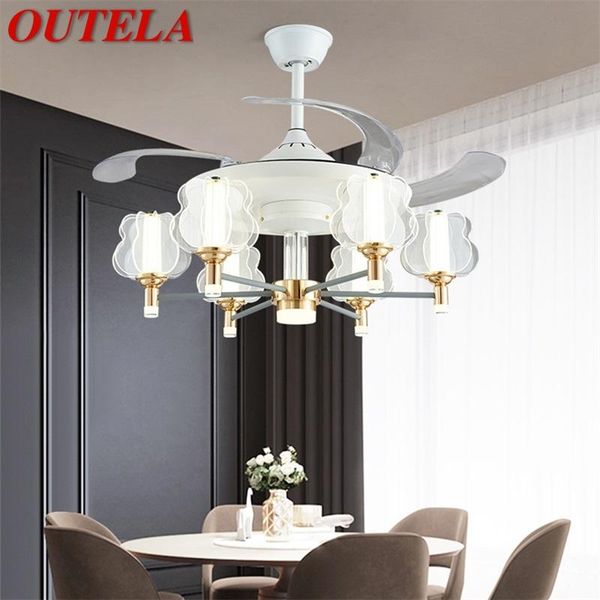 electric fans outela led ceiling lamp with fan white invisible blade remote control fixtures for living room bedroom restaurant
electric fans outela led ceiling lamp with fan white invisible blade remote control fixtures for living room bedroom restaurant