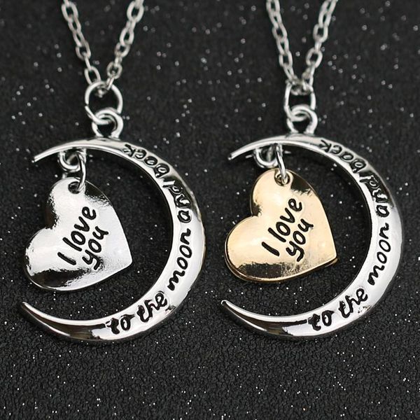 party favor i love you to the moon and back necklace simple letters heart gold silver color pendant fashion jewelry for women wholesale
party favor i love you to the moon and back necklace simple letters heart gold silver color pendant fashion jewelry for women wholesale