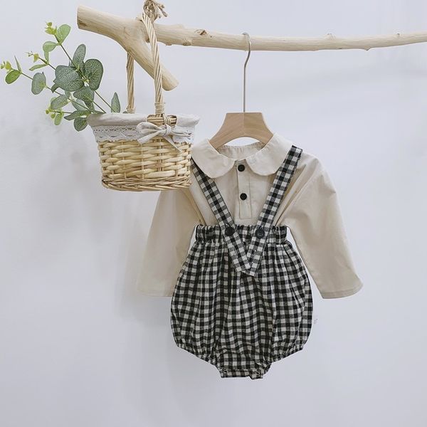 baby girls clothes set doll collar shirt + overalls outfits 2pcs kids clothing set newborn korean toddler fashion baby boy set, White;black
baby girls clothes set doll collar shirt + overalls outfits 2pcs kids clothing set newborn korean toddler fashion baby boy set, White;black