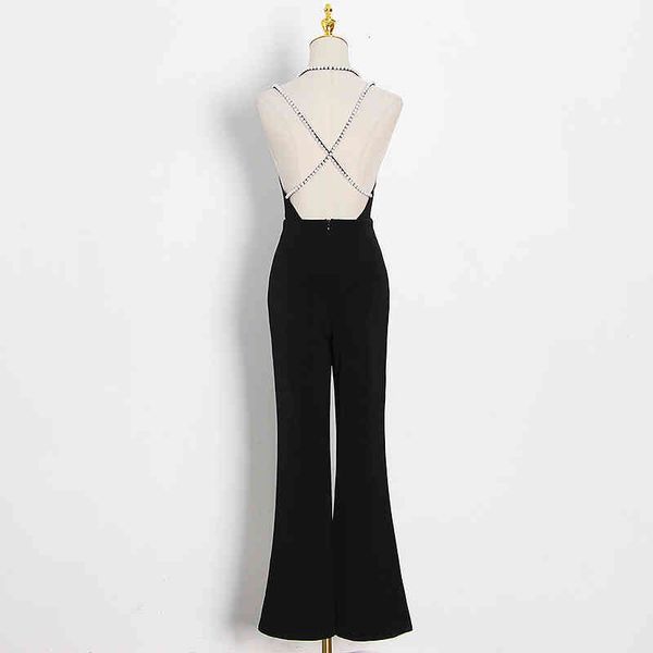 hoodie backless patchwork pearl jumpsuit for women v neck sleeveless high waist wide leg pants jumpsuits female 2021, Black
hoodie backless patchwork pearl jumpsuit for women v neck sleeveless high waist wide leg pants jumpsuits female 2021, Black