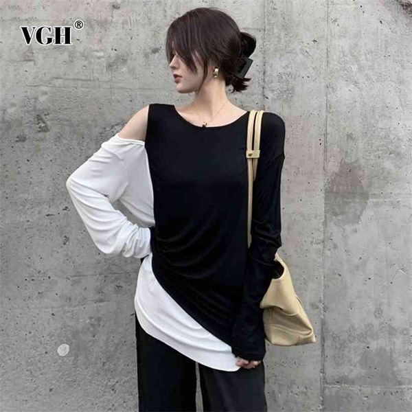 hollow out casual t shirt for women o neck long sleeve patchwork fake wo loose shirts female fashion clothing 210531, White
hollow out casual t shirt for women o neck long sleeve patchwork fake wo loose shirts female fashion clothing 210531, White