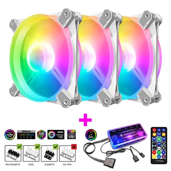 fans & coolings coolmoon pc argb white fan 5v 3pin 120mm pwm case chassis cooler magic moon heatsink radiator for computer water cooling
fans & coolings coolmoon pc argb white fan 5v 3pin 120mm pwm case chassis cooler magic moon heatsink radiator for computer water cooling