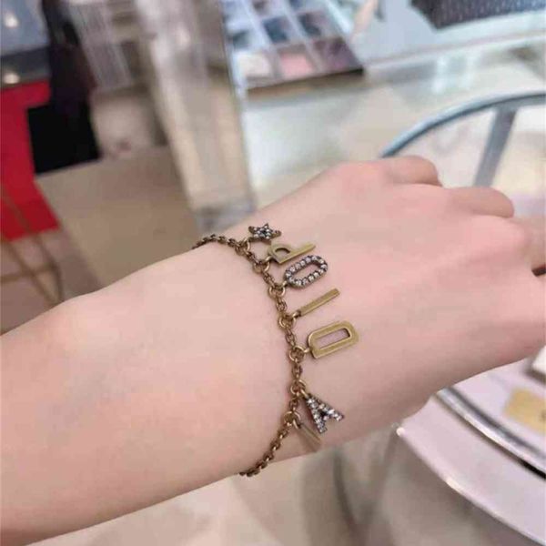 special offer 2021 luxury designer jewelry made old letter inlaid with zircon five pointed star hand decoration celebrity small fashion brac, White
special offer 2021 luxury designer jewelry made old letter inlaid with zircon five pointed star hand decoration celebrity small fashion brac, White