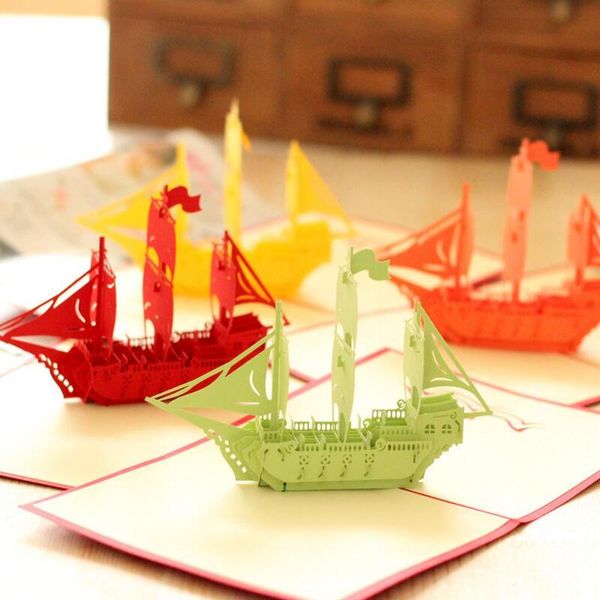 greeting cards creative 3d paper up sailboat vintage graduation birthday card gift wishes postcards crafts with envelope 3pcs/lot
greeting cards creative 3d paper up sailboat vintage graduation birthday card gift wishes postcards crafts with envelope 3pcs/lot