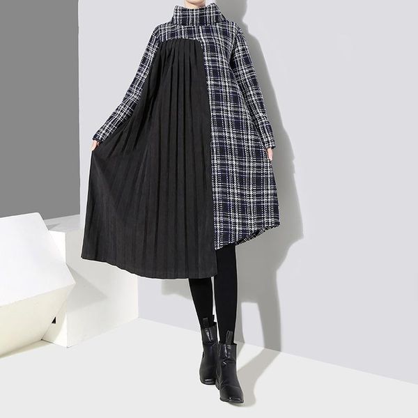 casual dresses winter long thick stitching velvet pleated knee-knit dress support custom, Black;gray
casual dresses winter long thick stitching velvet pleated knee-knit dress support custom, Black;gray