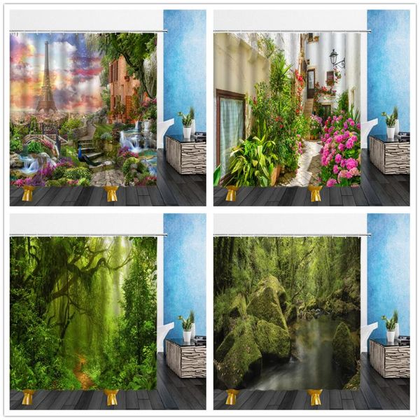 garden flowers scenery shower curtains forest green plants bath curtain waterproof bathroom home decor washable fabric screens
garden flowers scenery shower curtains forest green plants bath curtain waterproof bathroom home decor washable fabric screens