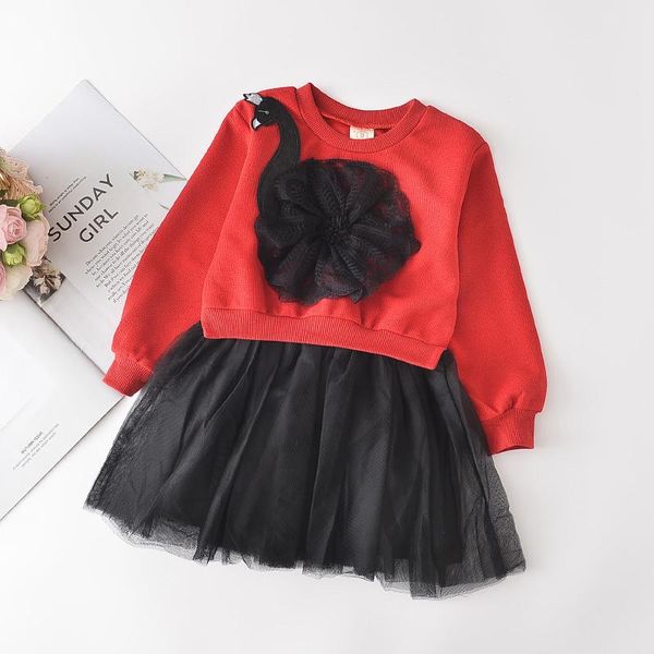 girl's dresses 2021 spring autumn girls dress baby cartoon swan t-shirt princess clothes casual vestidos, Red;yellow
girl's dresses 2021 spring autumn girls dress baby cartoon swan t-shirt princess clothes casual vestidos, Red;yellow