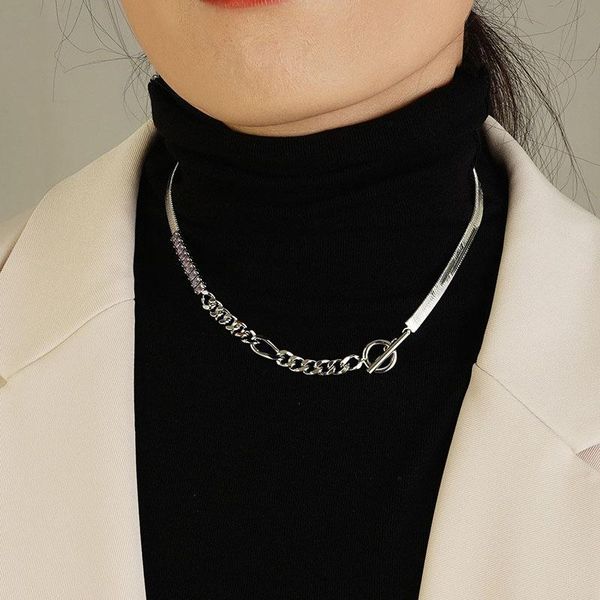 chains hiphop silver color chunky cuba chain necklace for women ladies copper black purple link choker necklaces collares 
chains hiphop silver color chunky cuba chain necklace for women ladies copper black purple link choker necklaces collares