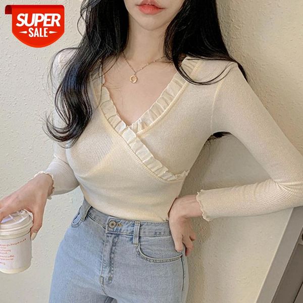 white black v neck t-shirt ribbed ruffles knitted long sleeve strech irregular casual women autumn 2021 streetwear #zt49
white black v neck t-shirt ribbed ruffles knitted long sleeve strech irregular casual women autumn 2021 streetwear #zt49
