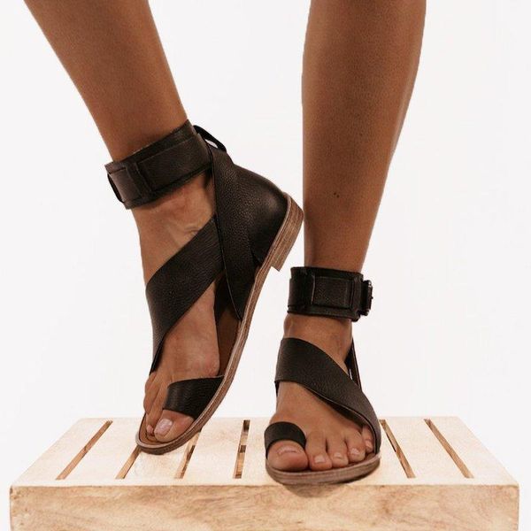 summer women beach flat sandals open toe gladiator ladies shoes roman buckle ankle strap flip flops large size zapatos mujer, Black
summer women beach flat sandals open toe gladiator ladies shoes roman buckle ankle strap flip flops large size zapatos mujer, Black