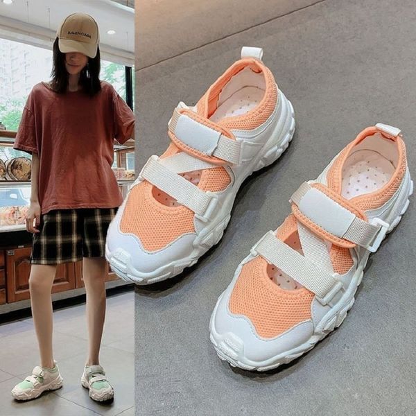 sandals little white autumn thick-soled old women's fashion all-match breathable mesh casual flat shoes, Black
sandals little white autumn thick-soled old women's fashion all-match breathable mesh casual flat shoes, Black